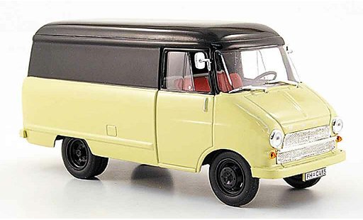 Opel Blitz Base 1/43 Starline fourgonwagen a beige noire 1960 miniature