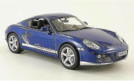 Porsche Cayman Base 1/18 Yat Ming bleu 2009 miniature