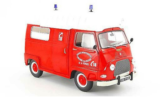 Renault Estafette Base 1/18 Norev pompier service departemental dincendie et de secours 1968 miniature