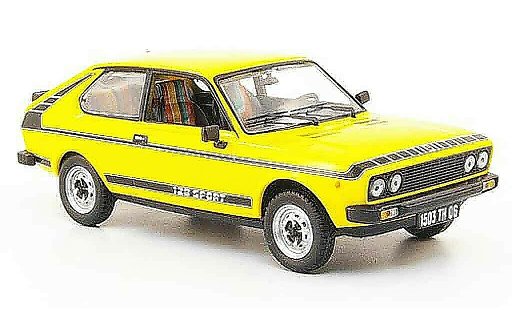 Fiat 128 Coupe Sport 1/43 Norev jaune 1978 miniature