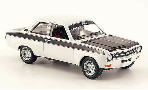Opel Ascona A Base 1/43 Schuco sport blanche noire miniature