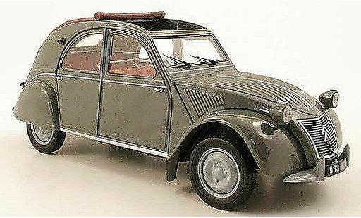 Citroen 2CV Berline 1/18 Norev azlp grise 1958 avec toit ouvrant miniature