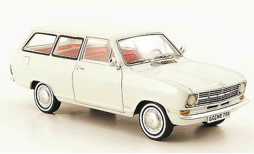 Opel Kadett B B 1/43 Neo caravan blanche 1971 miniature