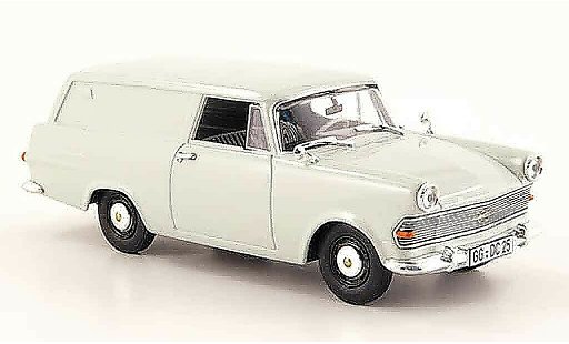 Opel Rekord P2 1/43 Bing fourgon grise miniature