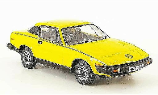 Triumph TR7 Base 1/43 Vanguards jaune miniature