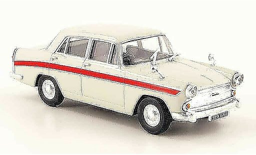 Austin A60 berline 1/43 Cararama Cambridge grise rouge miniature