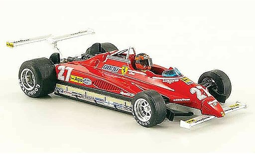 Ferrari 126 C2 1/43 Brumm turbo no.27 g.villeneuve gp usa west miniature