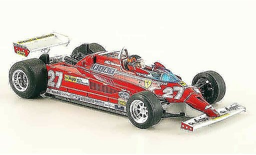 Ferrari 126 CK 1/43 Brumm turbo no.27 g.villeneuve gp monte carlo miniature