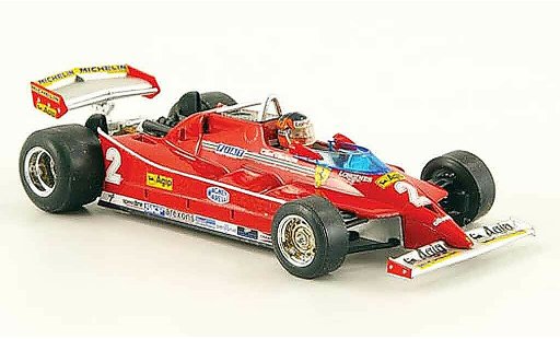 Ferrari 126 C 1/43 Brumm no.2 g.villeneuve test imola miniature