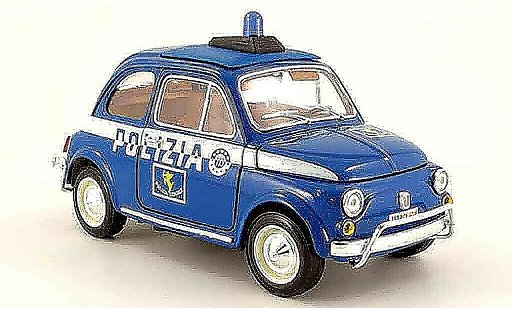Fiat 500 Police 1/18 Burago polizia miniature
