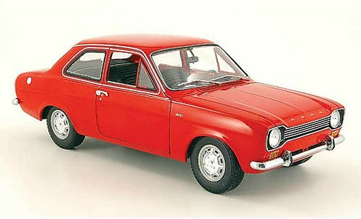 Ford Escort MK1 1/18 Minichamps rouge 1971 miniature
