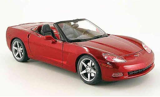 Chevrolet Corvette Convertible 1/18 Maisto C6 cabrio rouge miniature