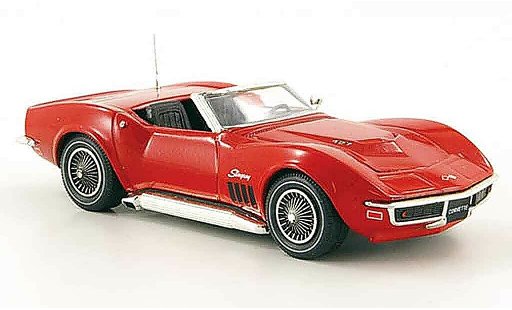 Chevrolet Corvette Convertible 1/43 Sun Star C3 427 Cabriolet rouge 1968 miniature