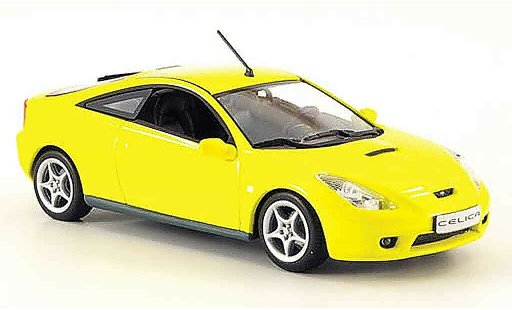Toyota Celica 2000 1/43 Minichamps jaune miniature