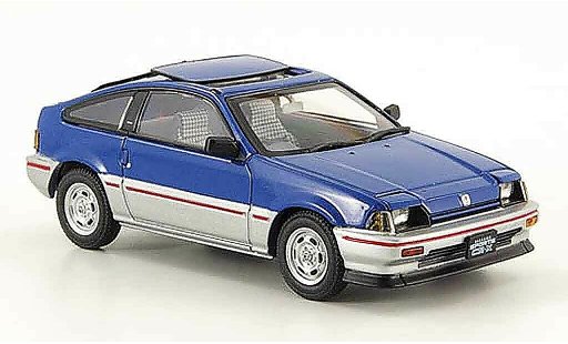 Honda CR-X Ballade 1/43 Ebbro 1.5i bleu grise metallisee 1983 miniature