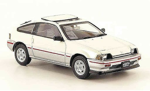 Honda CR-X Ballade 1/43 Ebbro 1.5i blanche grise metallisee 1983 miniature