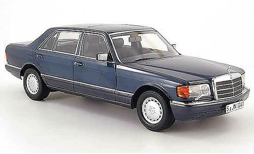 Mercedes 560 Base 1/18 Norev (w126) bleugrise 1985 miniature