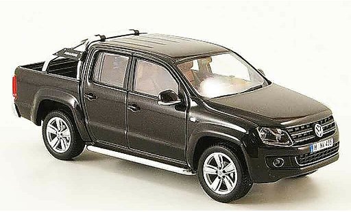 Volkswagen Amarok Base 1/43 Minichamps noire 2010 miniature