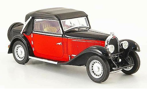 Bugatti 49 cabriolet 1/43 Luxcar rouge noire ferm&Atilde;&copy; 1934 miniature