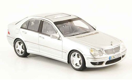 Mercedes Classe C AMG 1/43 Spark C32 (W203) grise metallisee miniature