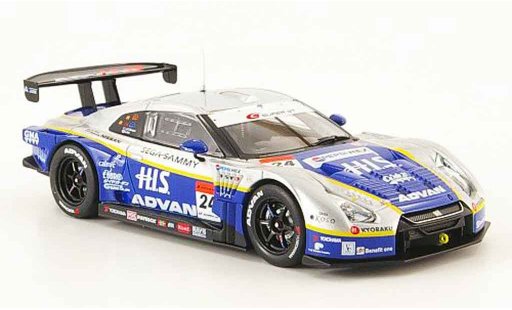Nissan Skyline R35 1/43 Ebbro JGTC GT R No.24 H.I.S. Advan SGT 500 Fuji 2009 miniature