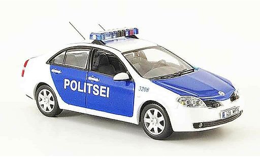 Nissan Primera Base 1/43 J Collection Politsei police Estland Linkslenker 2004 miniature