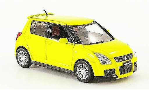 Suzuki Swift Sport 1/43 J Collection jaune Funfturer Rechtslenker 2005 miniature