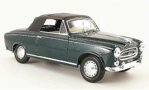 Peugeot 403 Cabriolet 1/18 Welly verte avec capote 1957 miniature