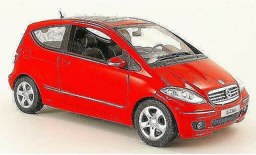 Mercedes Classe A Base 1/18 Welly 200 rouge 3 portes miniature