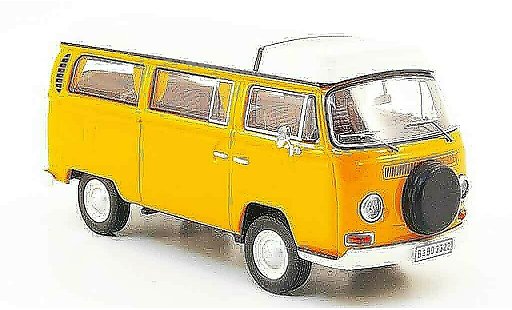 Volkswagen Combi A 1/43 Premium Cls t2a camping orange blanche miniature
