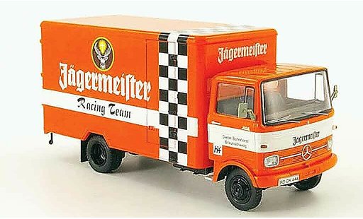 Mercedes LP 608 Kastenwagen 1/43 Schuco fourgon Jagermeister Racing Team miniature