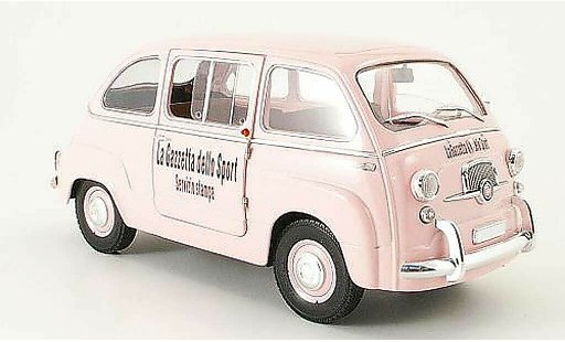 Fiat 600 Multipla 1/18 Mini Miniera gazetta dello sport miniature