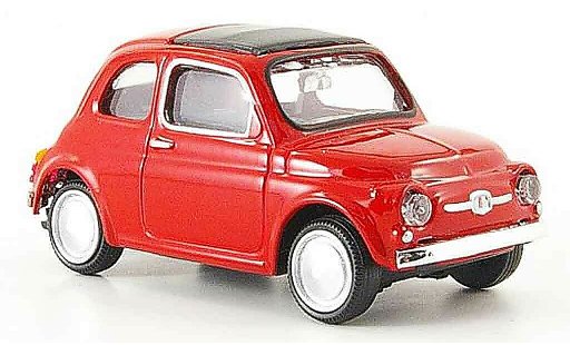 Fiat 500 R 1/43 Mondo Motors rouge 1957 miniature