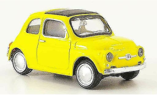 Fiat 500 Nuova 1/43 Mondo Motors jaune 1957 miniature