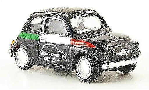 Fiat 500 Anniversario 1/43 Mondo Motors noire 1957 miniature