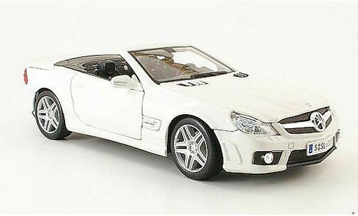 Mercedes Classe SL 63 1/18 Maisto amg blanche 2009 miniature