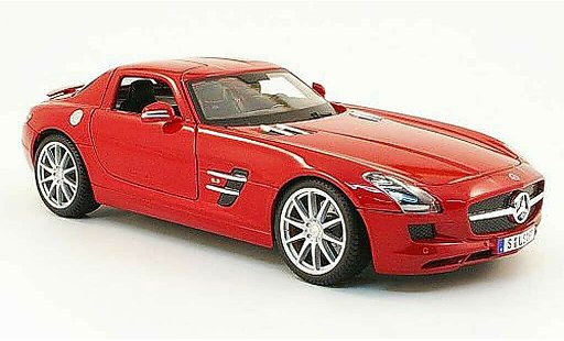 Mercedes SLS Coupe 1/18 Maisto coupe amg (c197) rouge 2010 miniature
