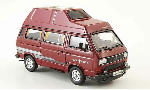 Volkswagen Combi B 1/43 Premium Cls t3b westfalia club joker rouge hochtoitbus miniature