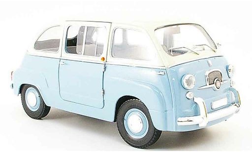 Fiat 600 Multipla 1/18 Mini Miniera bicolore bleu/grise miniature