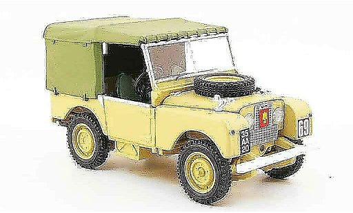Land Rover 80 Base 1/43 Vanguards Suffolk Regiment beige miniature