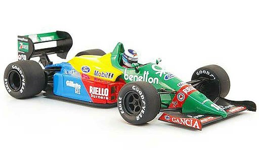 Benetton B188 course 1/43 Minichamps 1990 Benetton B188 No.19 M.Hakkinen Test Silverstone miniature