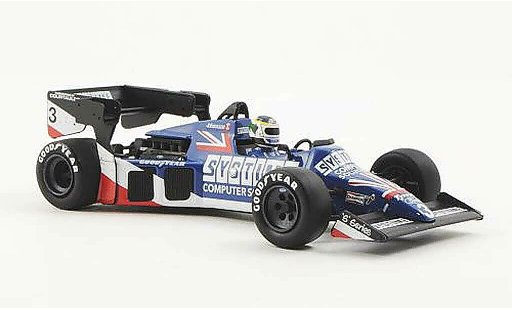 Tyrrell 012 1984 1/43 Minichamps Ford No.3 Systime S.Johansson GP Grande-Bretagne miniature