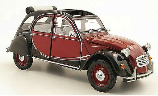 Citroen 2CV Charleston 1/18 Minichamps rouge/noire 1981 miniature