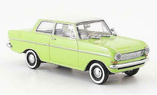 Opel Kadett A A 1/43 Minichamps verte blanche 1962 miniature
