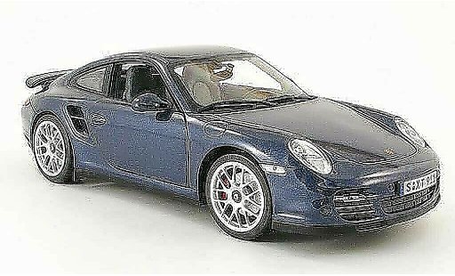 Porsche 911 Turbo 1/18 Norev bleu 2009 miniature