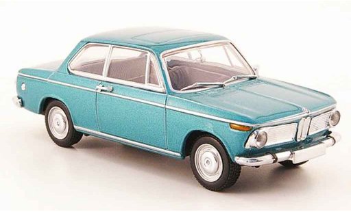 Bmw 1602 berline 1/43 Minichamps (Typ 116) turquoise 1966 miniature