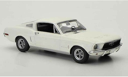 Ford Mustang Fastback 1/43 Minichamps 2+2 blanche miniature