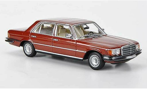 Mercedes 450 Base 1/43 Minichamps 6.9 (W116) marronrot 1974 miniature