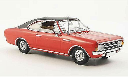 Opel Rekord C 1/43 Minichamps Coupe rouge/noire 1966 miniature