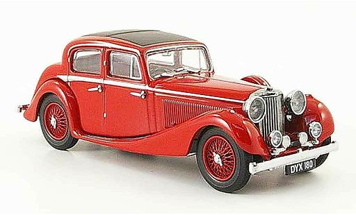 Jaguar SS Base 1/43 Oxford 2.5 saloon rouge miniature